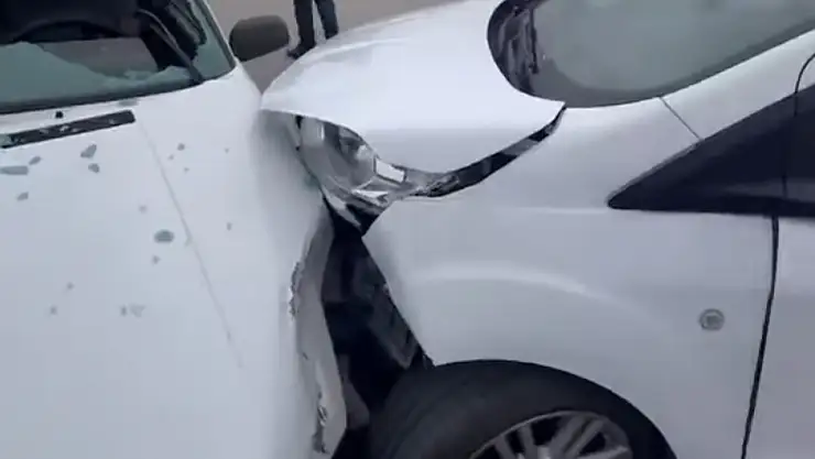Muş'ta havalimanı kavşağında kaza