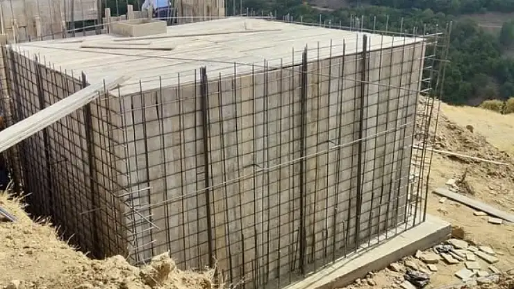 Muş'ta İçme Suyu Deposu Yapım Çalışmaları Devam Ediyor