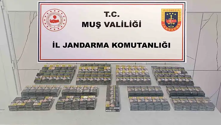 Muş'ta kamyonette 270 paket gümrük kaçağı sigara ele geçirildi
