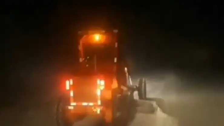 Muş'ta kar yağışı ulaşımı felç etti