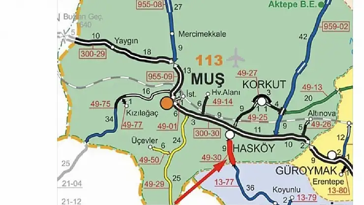 Muş'ta kar yağışı ulaşımı olumsuz etkiliyor, yollar kapandı!