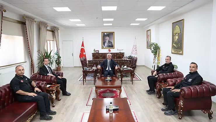 Muş'ta Kurumlar Arası İş Birliği Ziyareti: Vali Avni Çakır'a AFAD ve Muşspor Heyeti Ziyareti