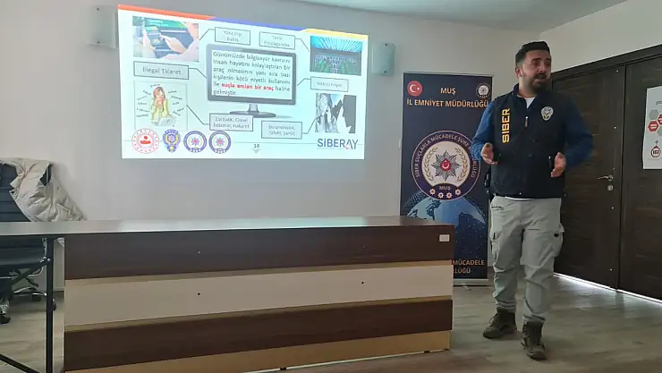 Muş'ta Siber Suçlara Karşı Farkındalık Eğitimi Düzenlendi