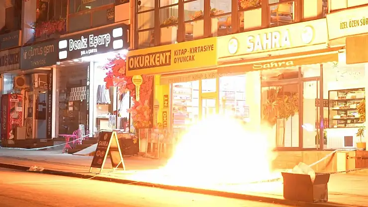 Muş'ta şüpheli çanta fünye ile kontrollü şekilde patlatıldı!