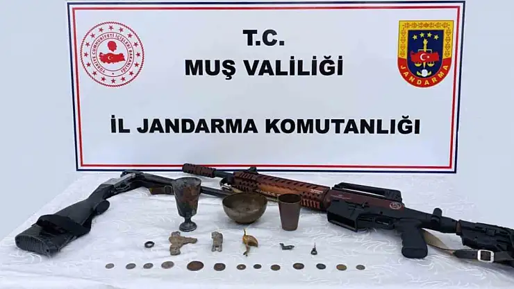 Muş'ta tarihi eser operasyonu Urartu ve Roma dönemi objeleri ele geçirildi