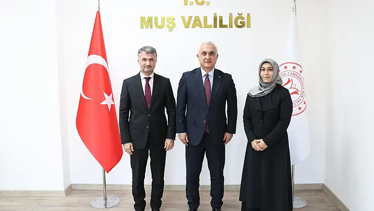 Muş'ta Vali Avni Çakır'a Ziyaret: Müftü Yardımcısına Teşekkür