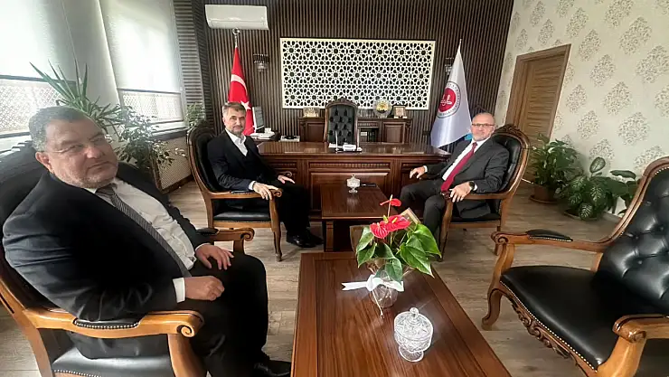Mushafları İnceleme Kurulu Üyesi İbrahim Noğman'dan Müftü Yavuz'a Ziyaret