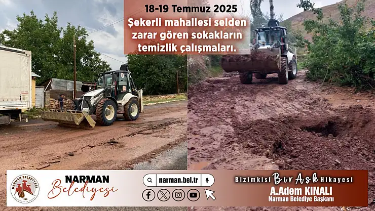 Narman Belediyesi Kırsal Yol Çalışmalarına Hız Kesmeden Devam Ediyor
