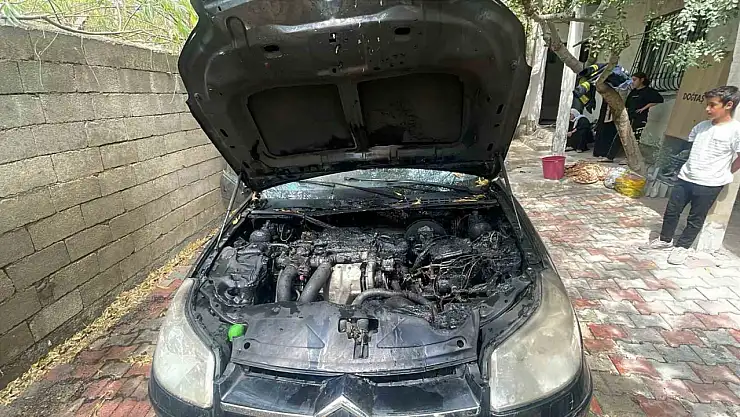 Park Halindeki Araç Alev Alev Yandı