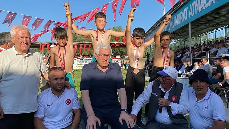 Pasinler'de Ordular Arası Dünya Şampiyonu Murat Atmaca Er Meydanı Heyecanı Yaşandı