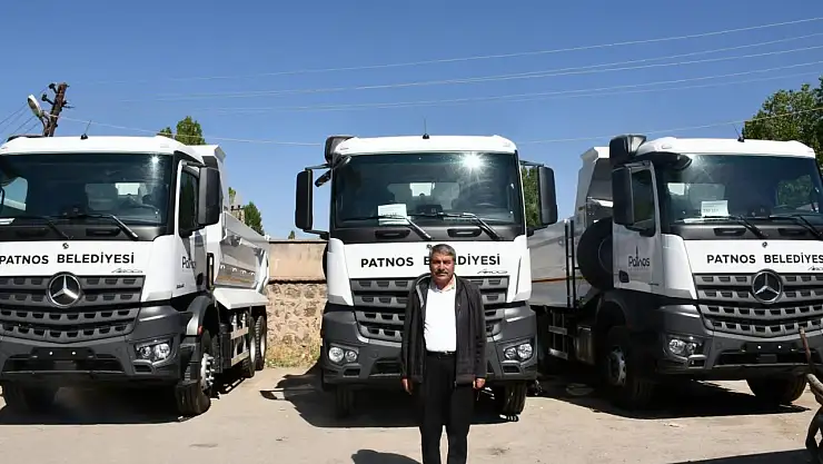 Patnos Belediyesi araç filosunu üç yeni kamyonla güçlendirdi