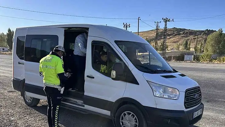 Patnos'ta taşımalı eğitim servislerine sıkı takip