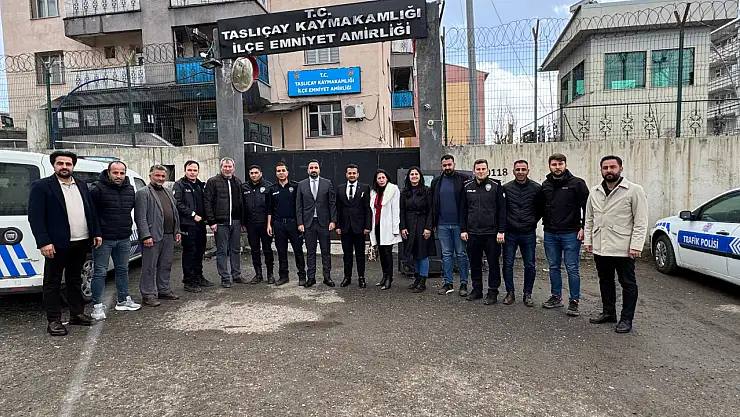 Polis haftasında AK Parti Taşlıçay'dan ilçe emniyet müdürlüğüne ziyaret