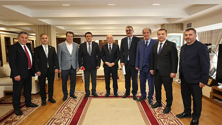 RATEM Heyetinden Erzurum Büyükşehir Belediye Başkanı Mehmet Sekmen'e Ziyaret