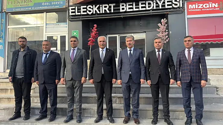 Rektör Gülçin'den Eleşkirt Belediye Başkanı Başkan Yakut'a ziyaret