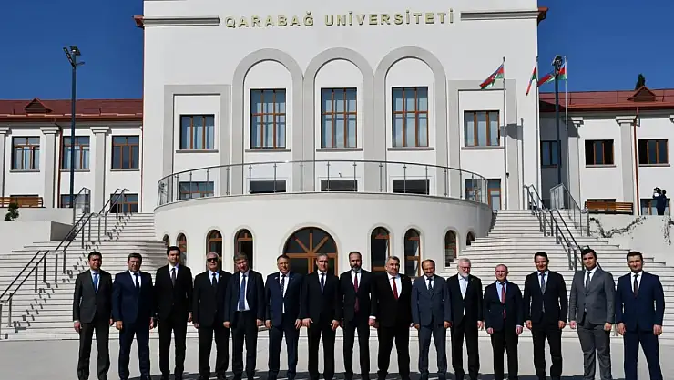 Rektör Prof. Dr. Ekrem Gürel Başkanlığında Türkiye Üniversiteleri Karabağ Üniversitesi'ni Ziyaret Etti