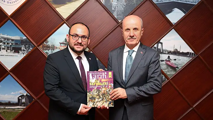 Rektör Prof. Dr. Mustafa Alican, YÖK Başkanı Prof. Dr. Erol Özvar ile Erzurum'da Bir Araya Geldi