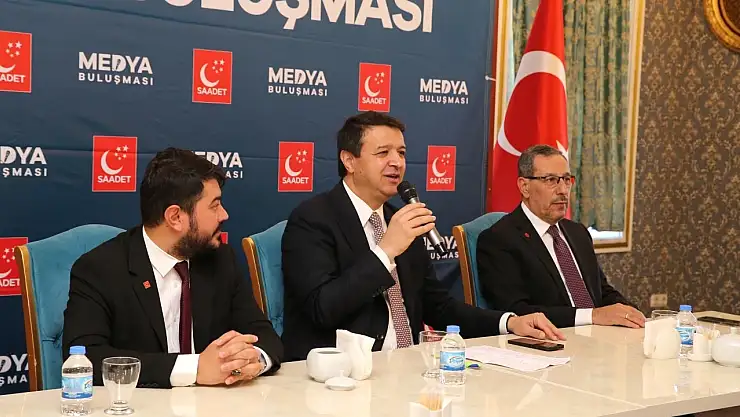 Saadet Partisi Genel Başkanı Arıkan, Erzurum'da Medya Buluşması programında konuştu