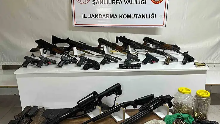 Şanlıurfa'da silah kaçakçılığı operasyonu: 22 gözaltı