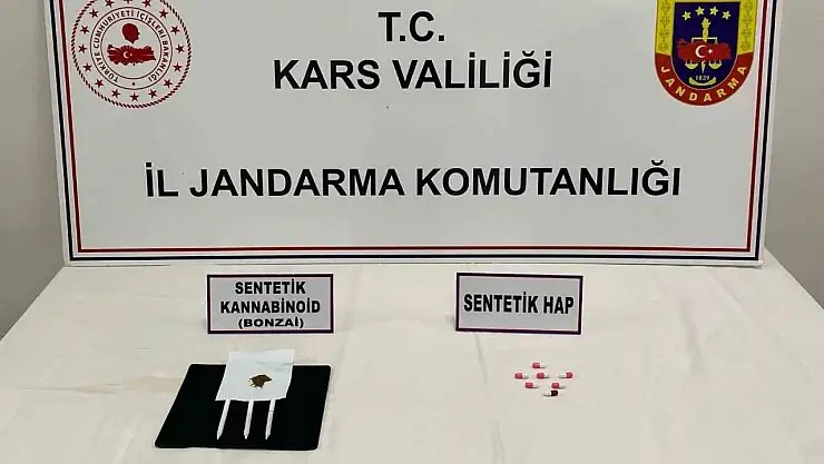 Sarıkamış'ta yol kontrolünde uyuşturucu yakalandı