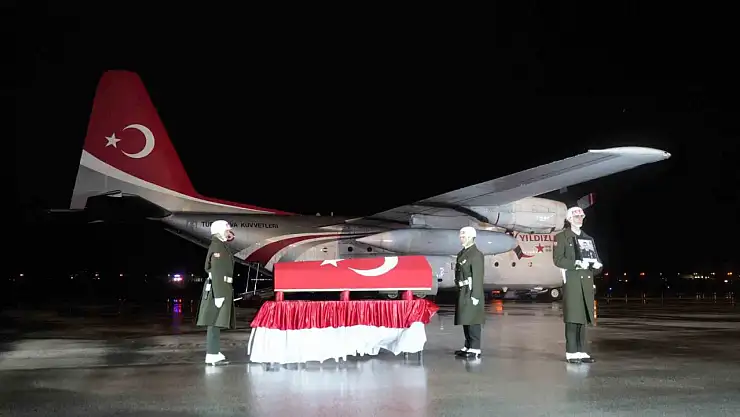 Şehidin naaşı memleketi Erzurum'a getirildi