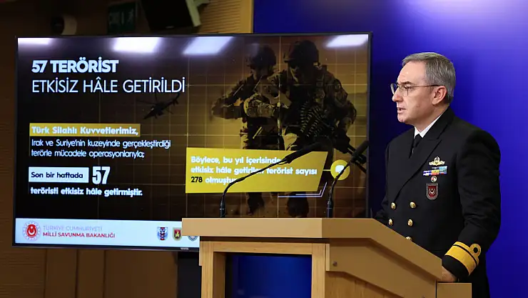 Son bir haftada 57 terörist etkisiz hale getirildi