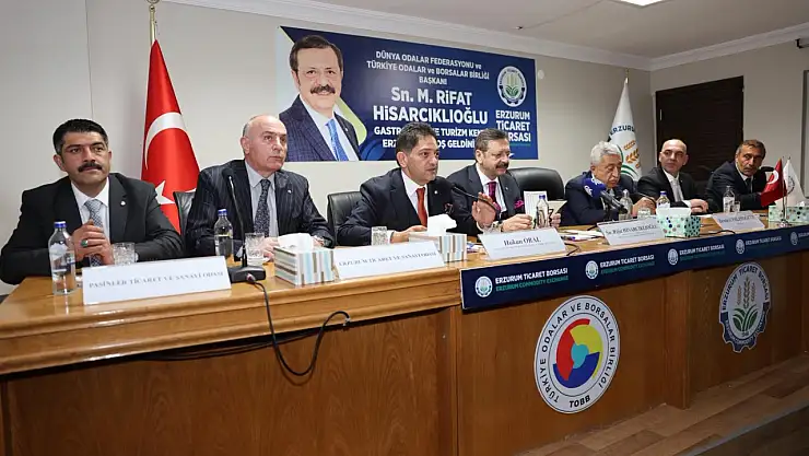 TOBB Başkanı Hisarcıklıoğlu'ndan Erzurum Ticaret Borsası'na Ziyaret