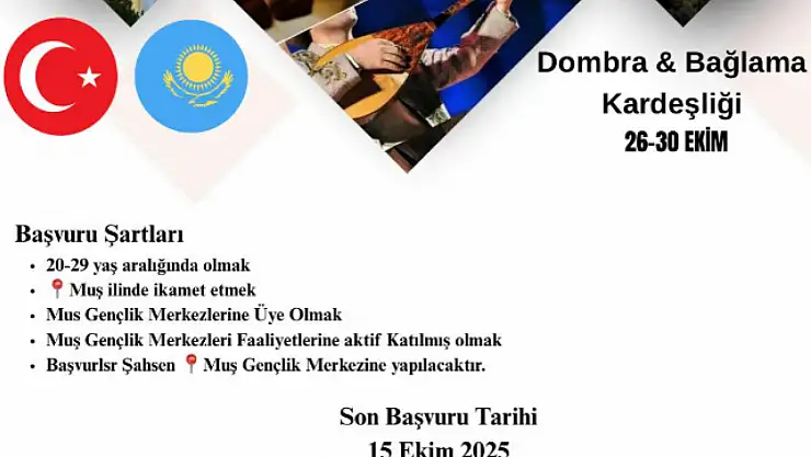 Türkiye - Kazakistan Uluslararası Hareketlilik Programı Başvuruları Başladı