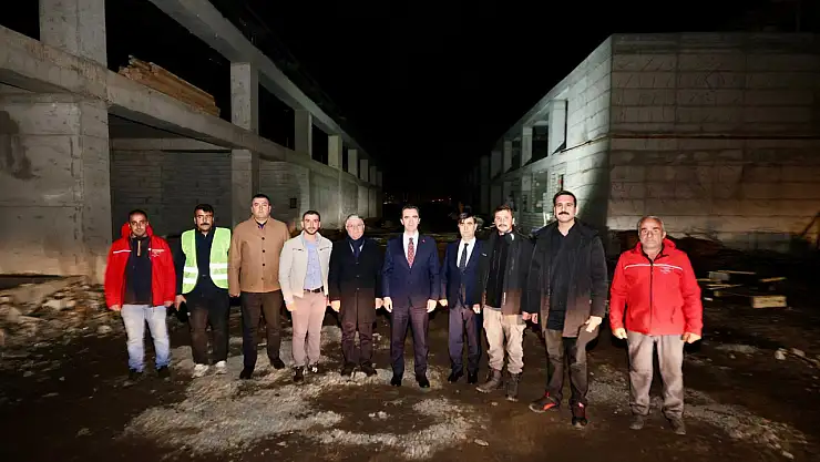 Vali Karakaya'dan Meslek Yüksekokulu İnşaatında İnceleme