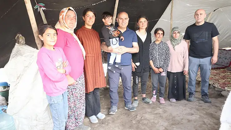 Vali Koç, Ağrı Dağı eteklerindeki yaylacılarla buluştu