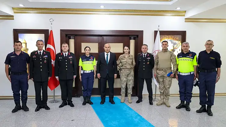 Vali Koç, jandarma teşkilatının 186. kuruluş yıldönümünde heyeti kabul etti