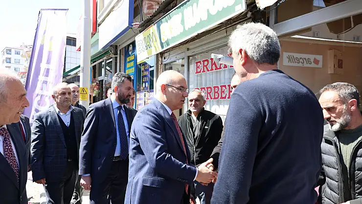 Vali Mustafa Koç'tan Eleşkirt esnafına ziyaret
