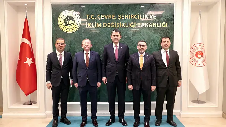 Vali Polat ve Heyetinden Çevre Şehircilik ve İklim Değişikliği Bakanı Murat Kurum'a Ziyaret