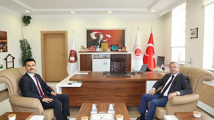 Vali Ziya Polat'tan Kars Ağır Ceza Mahkemesi Başkanlığına Atanan Emrah Turan'a Ziyaret