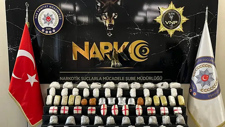 Van'da 41 kilo 700 gram uyuşturucu ele geçirildi