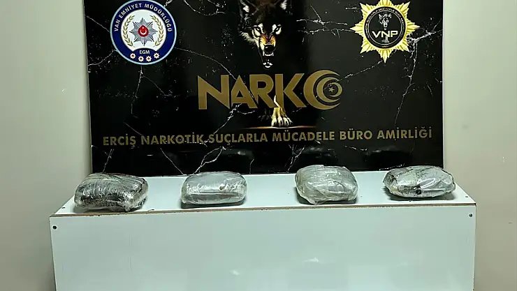 Van'da 8 Kilo 750 gram esrar ele geçirildi
