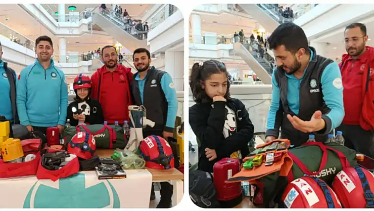 Van'da Acil Sağlık Hizmetleri Haftası'nda Minik Misafirden Büyük İlgi