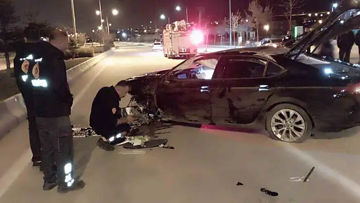 Van'da gece saatlerinde korkutan trafik kazası