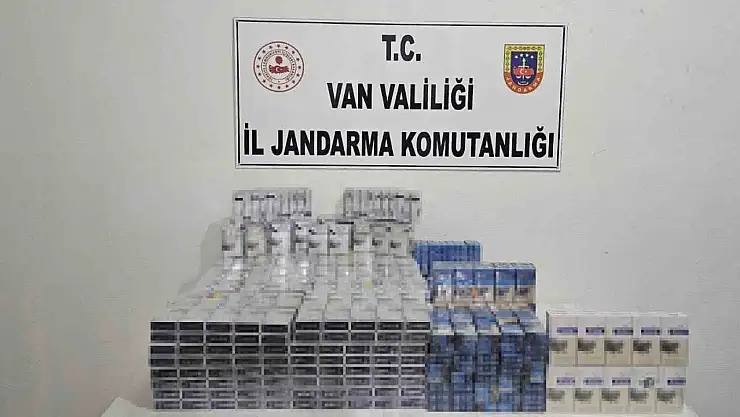 Van'da jandarmadan kaçak sigara operasyonu: 2 bin 16 paket ele geçirildi