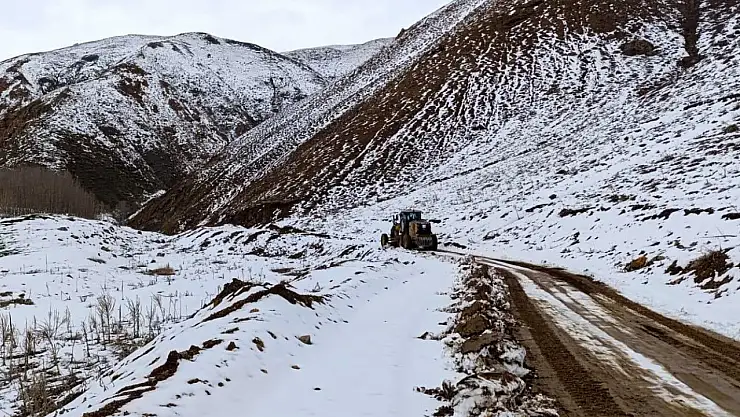 Van'da Nisan Ayında Kırsalda Karla Mücadele Sürüyor