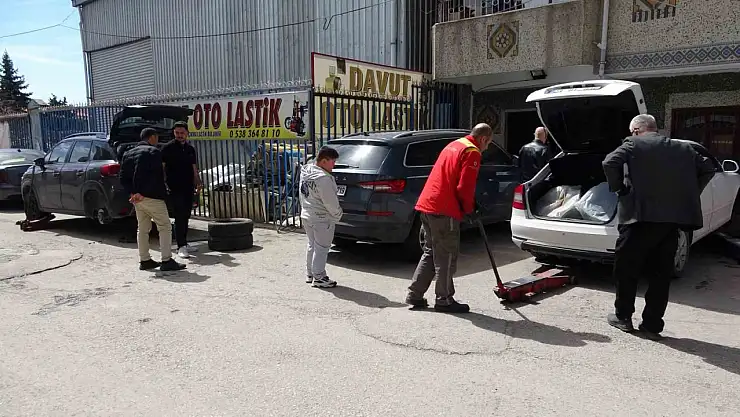 Van'da yaz lastiği sezonu başladı