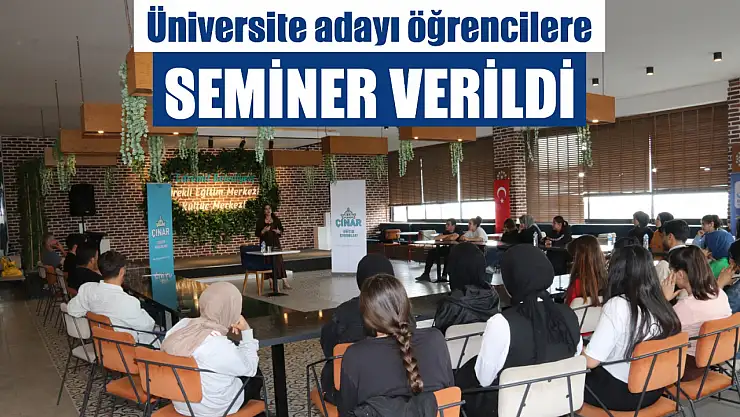 Van Edremit'te öğrencilere yönelik motivasyon semineri ile sınav kaygıları azaltılıyor