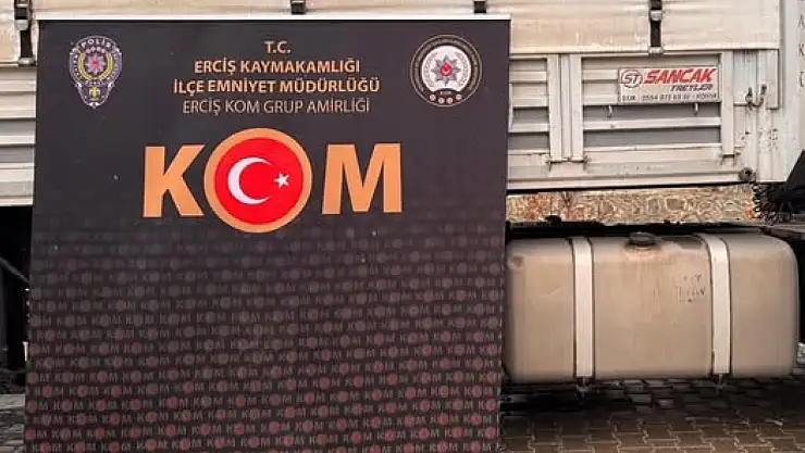 Van Erciş'te kaçak akaryakıt operasyonu