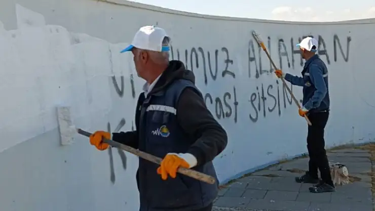 Van'ın Duvarları Temizleniyor, Umut Gönüllerde Yeşeriyor