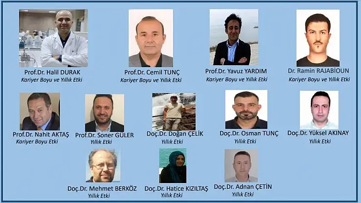 Van Yüzüncü Yıl Üniversitesi'nden 12 akademisyene uluslararası başarı ödülü