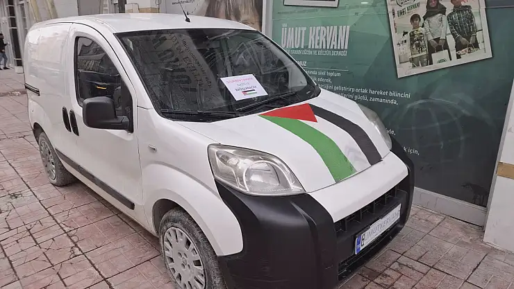 Vanlı hayırsever, 320 bin liralık aracını Gazze'ye bağışladı