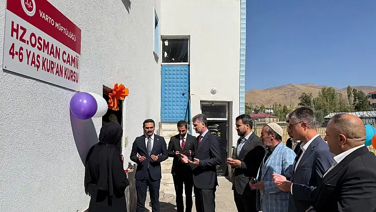 Varto'da 4-6 Yaş Grubu Kur'an Kursu Dualarla Hizmete Açıldı