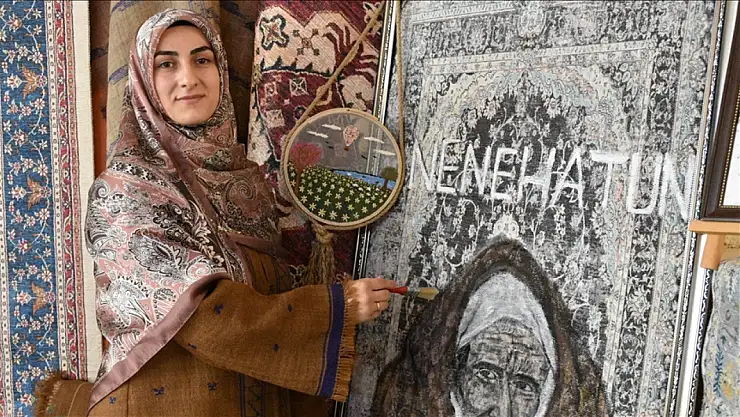 Videolarla Öğrenip Halıya Tarihi Figürler İşliyor