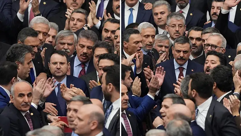 Adalet ve İçişleri Bakanları Meclis'te ant içti, salon karıştı