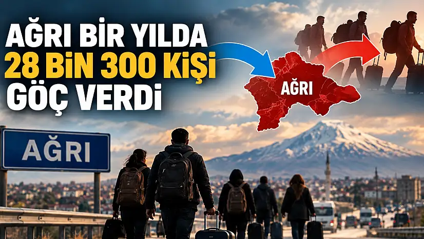 Ağrı bir yılda 28 bin 300 kişi göç verdi